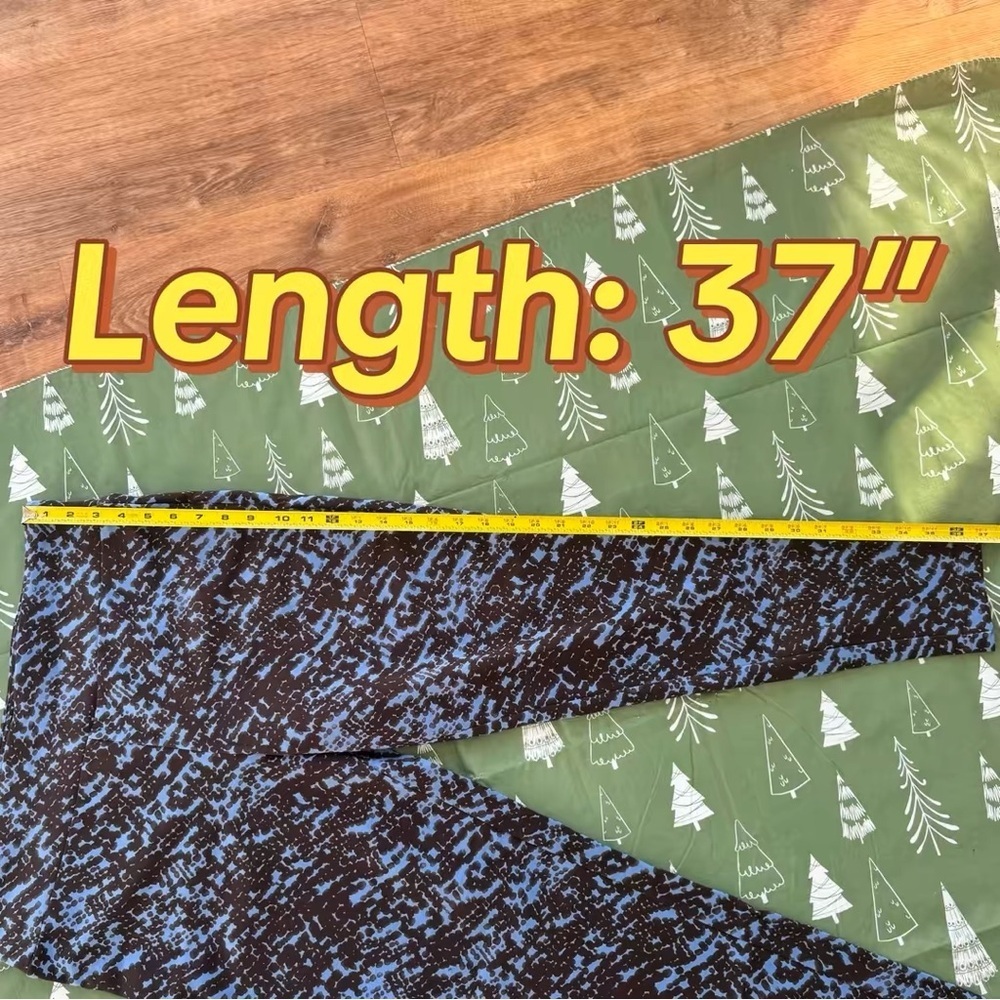 Terra & Sky High-Rise Ankle Leggings Plus 0X 14W Blue Snake Print New Lot of 3 - Picture 11 of 13